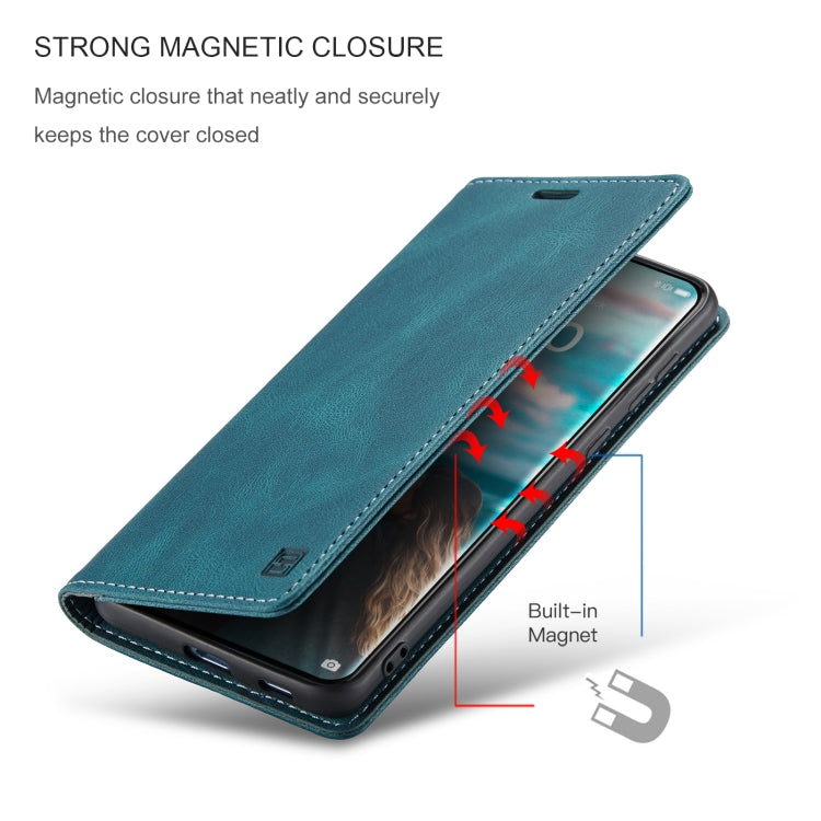 For Huawei P50 Pro AutSpace A01 Skin-feel Crazy Horse Leather Phone Case