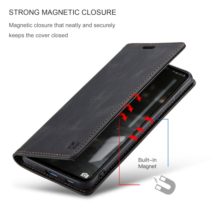 For Samsung Galaxy A53 AutSpace A01 Retro Skin-feel Crazy Horse RFID Leather Phone Case