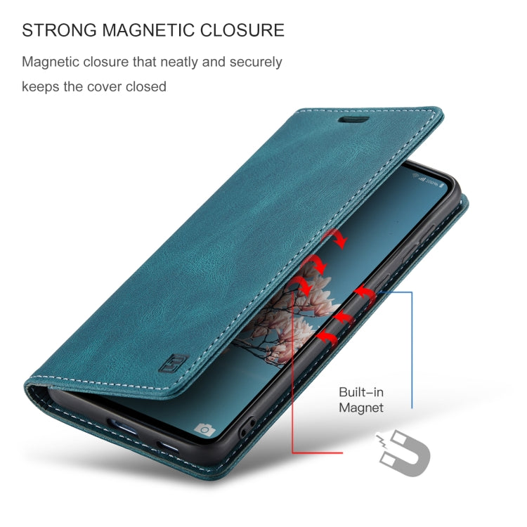For Samsung Galaxy A53 AutSpace A01 Retro Skin-feel Crazy Horse RFID Leather Phone Case