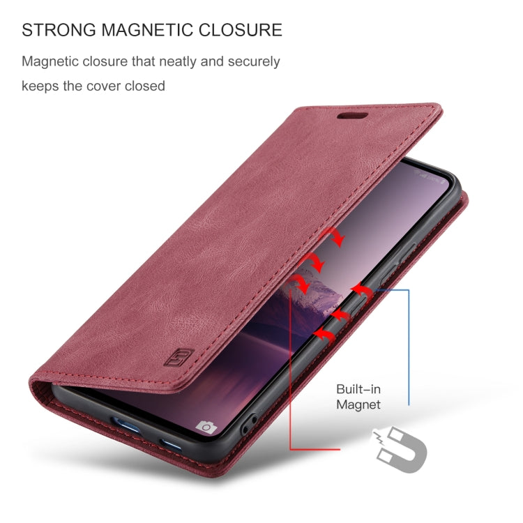 For Samsung Galaxy A53 AutSpace A01 Retro Skin-feel Crazy Horse RFID Leather Phone Case