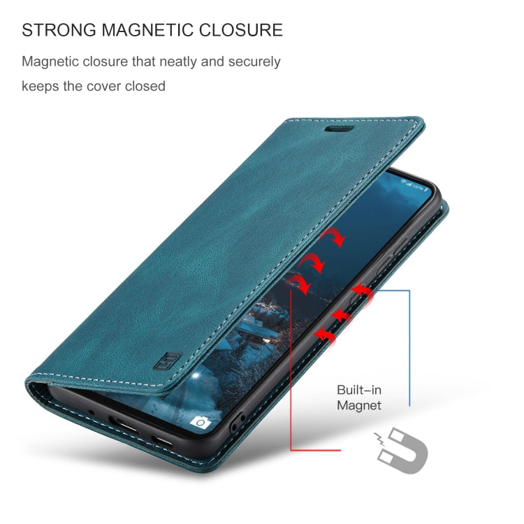 For Samsung Galaxy A73 AutSpace A01 Retro Skin-feel Crazy Horse RFID Leather Phone Case
