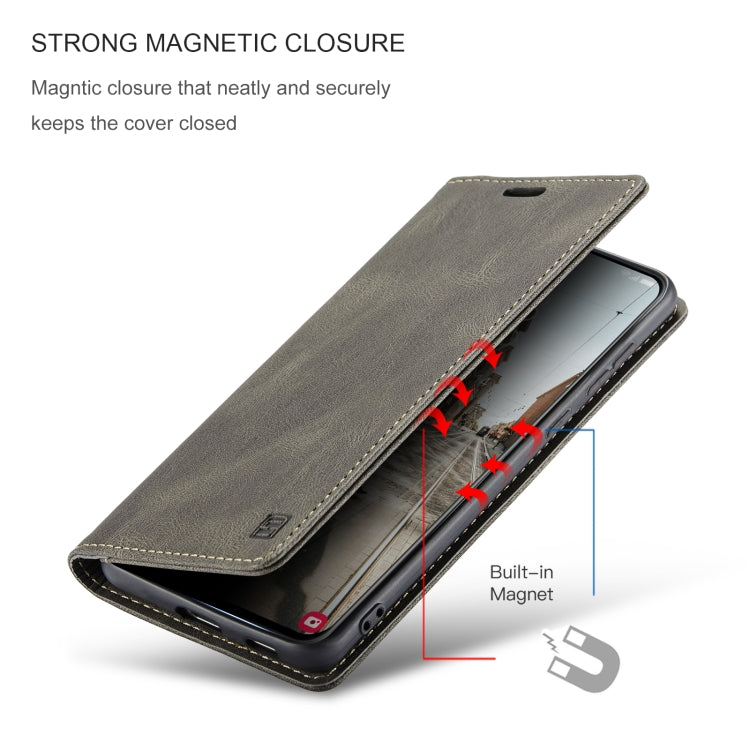 For Samsung Galaxy S21 FE AutSpace A01 Retro Skin-feel Crazy Horse RFID Leather Phone Case