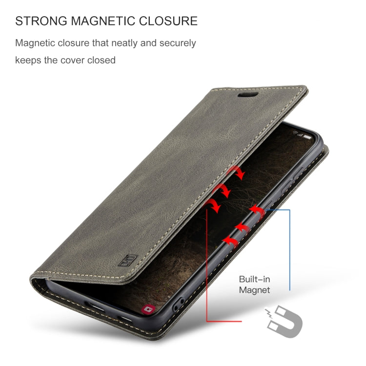 For Samsung Galaxy S22 5G AutSpace A01 Retro Skin-feel Crazy Horse RFID Leather Phone Case