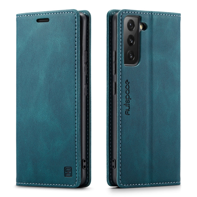 For Samsung Galaxy S22+ 5G AutSpace A01 Retro Skin-feel Crazy Horse RFID Leather Phone Case