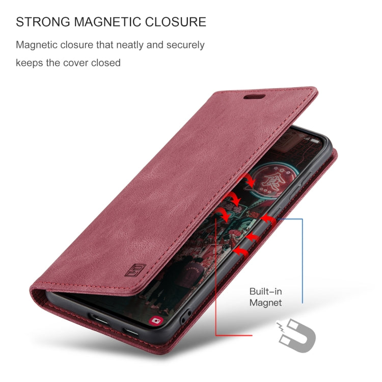 For Samsung Galaxy S22+ 5G AutSpace A01 Retro Skin-feel Crazy Horse RFID Leather Phone Case