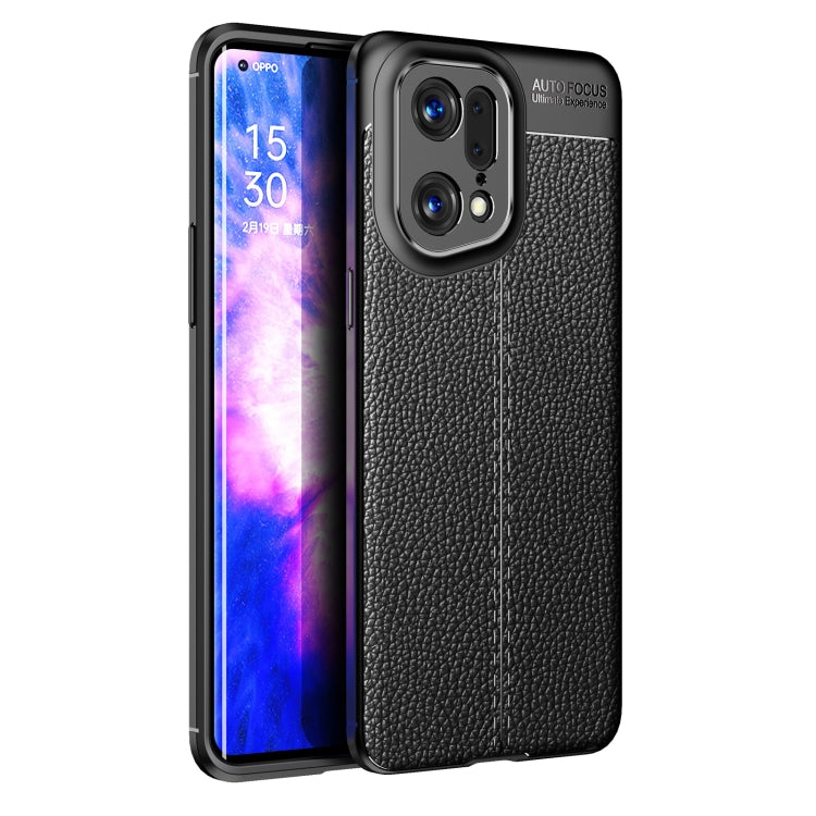 For OPPO Find X5 Pro Litchi Texture TPU Shockproof Phone Case