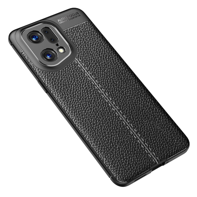 For OPPO Find X5 Pro Litchi Texture TPU Shockproof Phone Case