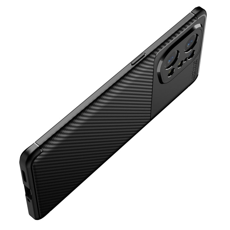 For OPPO Find X5 Carbon Fiber Texture Shockproof TPU Phone Case
