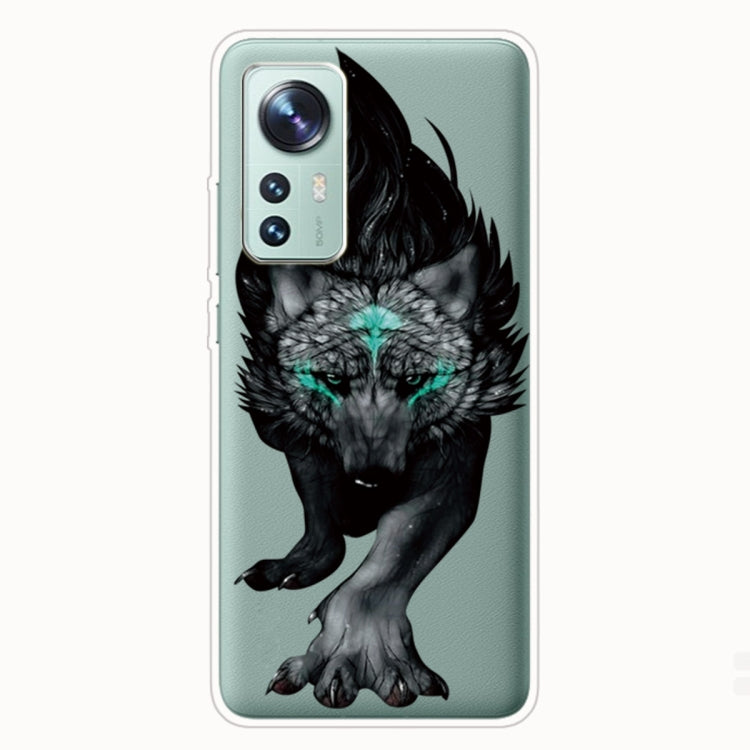 For Xiaomi 12 Pro Painted Transparent Shockproof TPU Protective Phone Case
