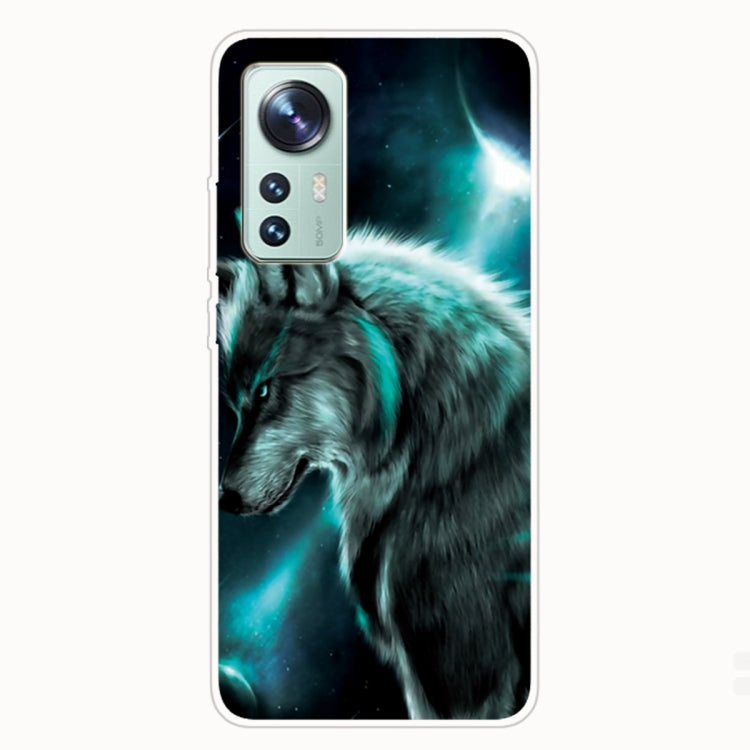 For Xiaomi 12 Pro Painted Transparent Shockproof TPU Protective Phone Case
