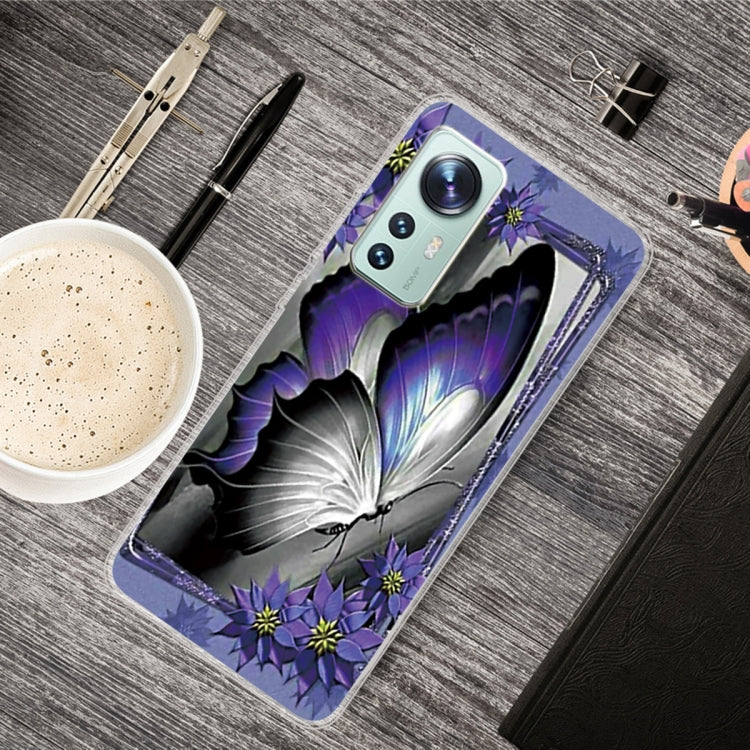 For Xiaomi 12 Pro Painted Transparent Shockproof TPU Protective Phone Case
