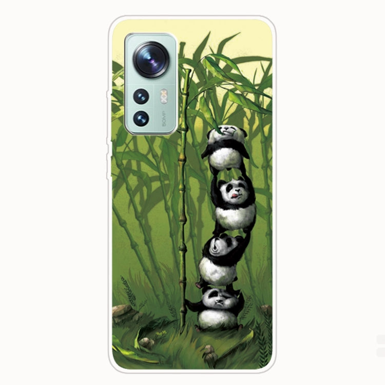 For Xiaomi 12 Pro Painted Transparent Shockproof TPU Protective Phone Case