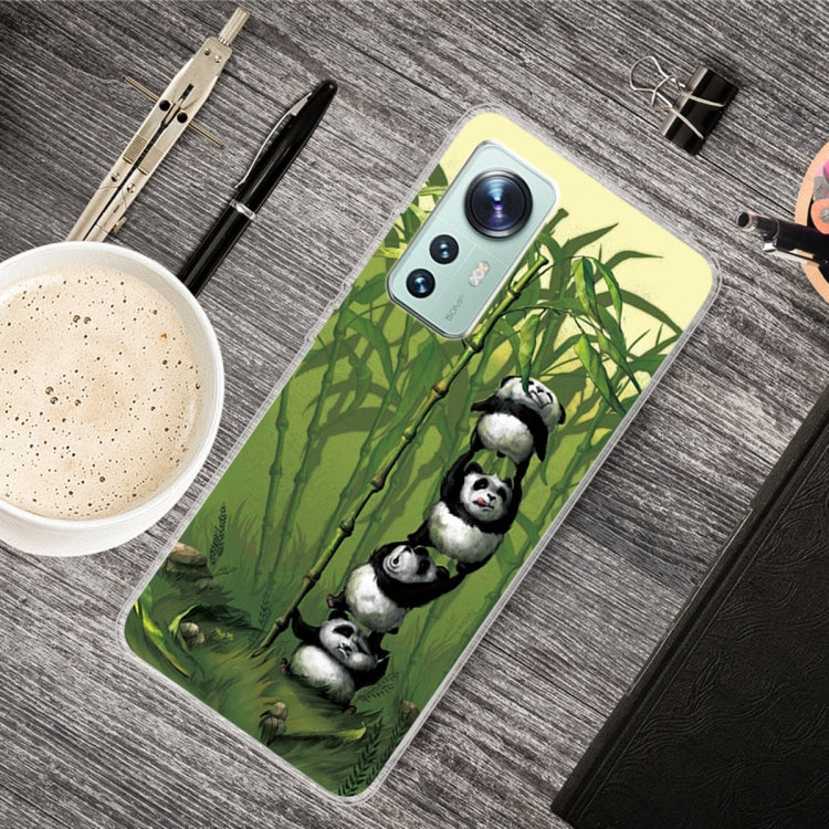 For Xiaomi 12 Pro Painted Transparent Shockproof TPU Protective Phone Case