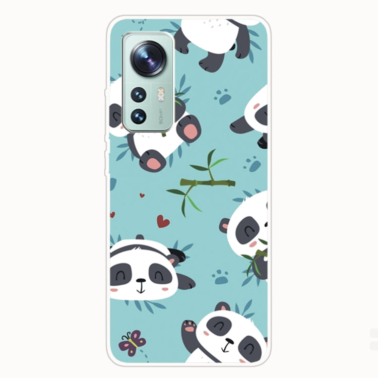For Xiaomi 12 Pro Painted Transparent Shockproof TPU Protective Phone Case