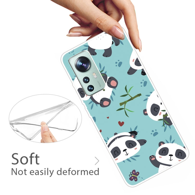 For Xiaomi 12 Pro Painted Transparent Shockproof TPU Protective Phone Case