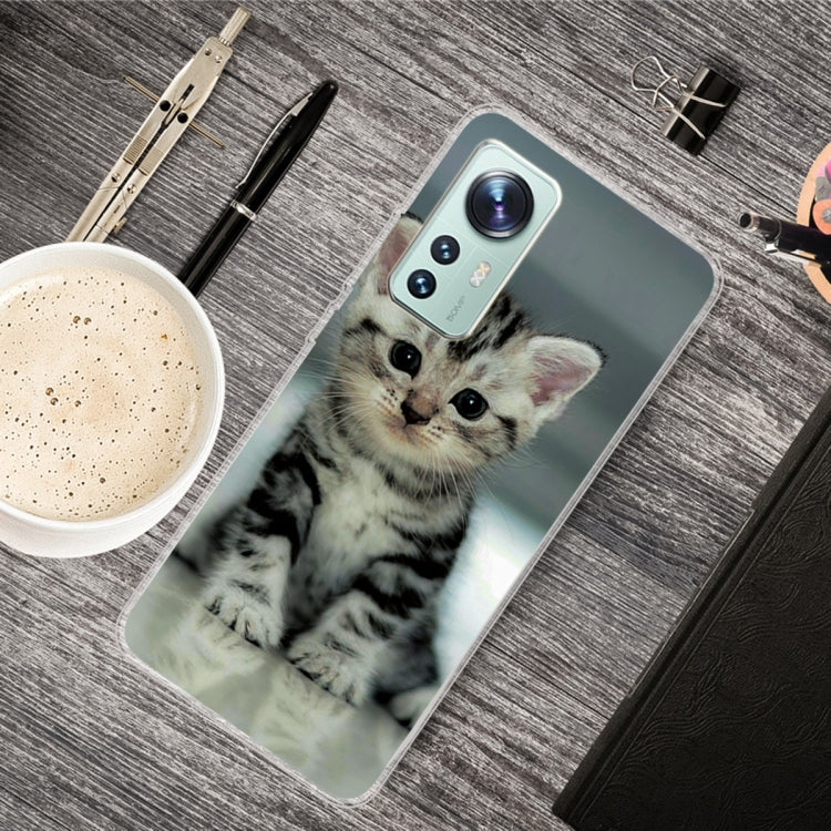 For Xiaomi 12 Pro Painted Transparent Shockproof TPU Protective Phone Case