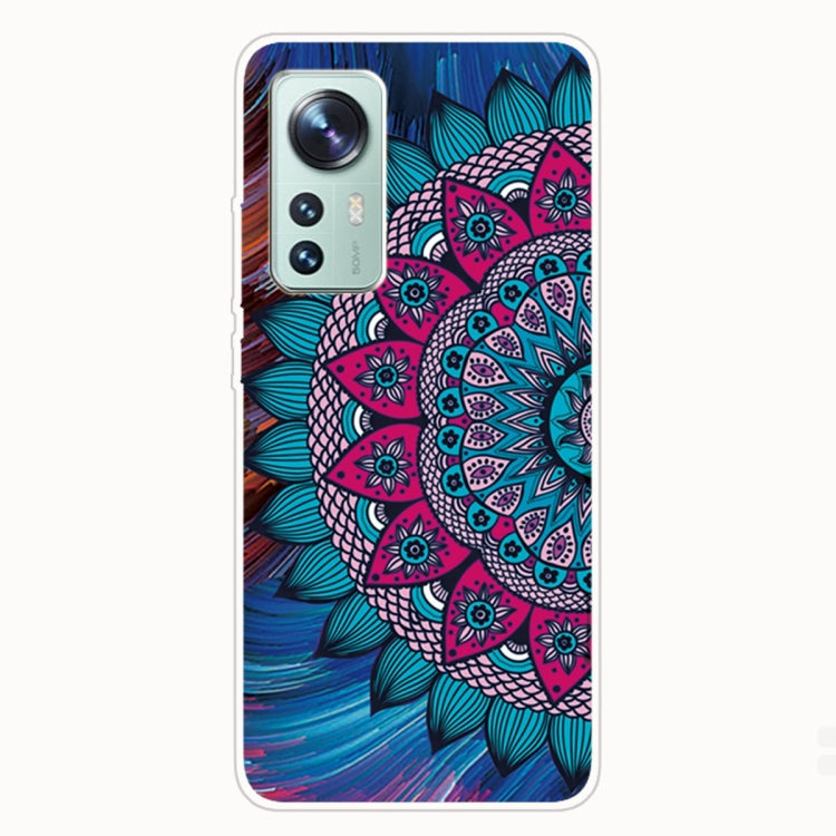 For Xiaomi 12 Pro Painted Transparent Shockproof TPU Protective Phone Case