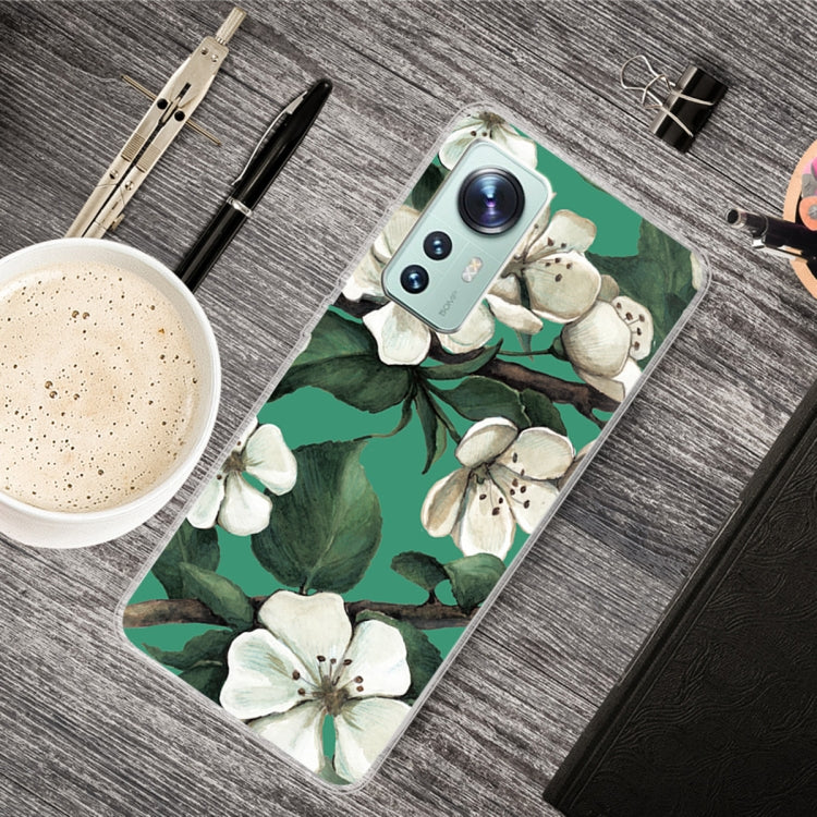 For Xiaomi 12 Pro Painted Transparent Shockproof TPU Protective Phone Case