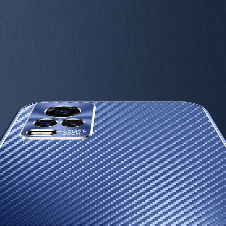 For vivo S7 Metal Frame Carbon Fiber Phone Case