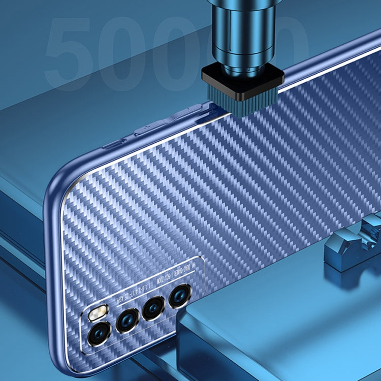 For Huawei nova 7 SE Metal Frame Carbon Fiber Phone Case