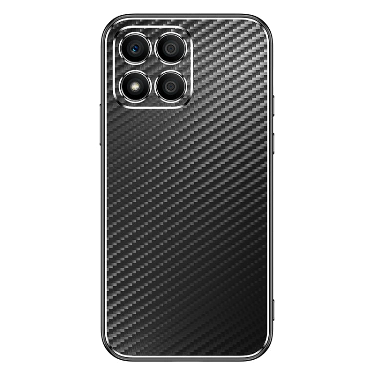 For Honor X30i Metal Frame Carbon Fiber Phone Case