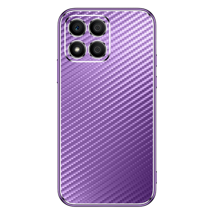 For Honor X30i Metal Frame Carbon Fiber Phone Case
