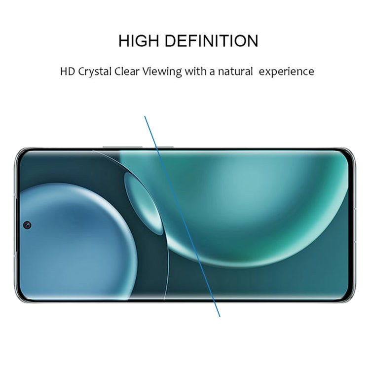 25 PCS Edge Glue 3D Curved Edge Full Screen Tempered Glass Film For Honor Magic4(Black)