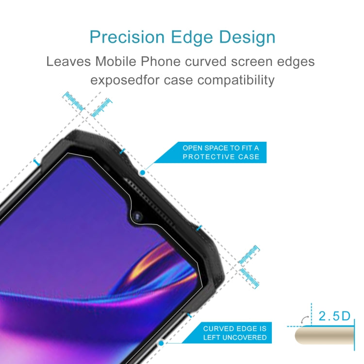 10 PCS 0.26mm 9H 2.5D Tempered Glass Film For Doogee S98