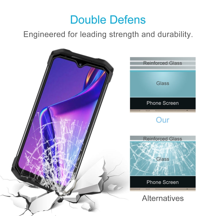 50 PCS 0.26mm 9H 2.5D Tempered Glass Film For Doogee S98