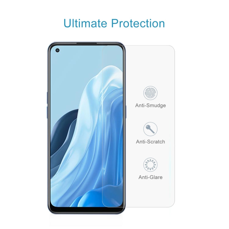 0.26mm 9H 2.5D Tempered Glass Film For OPPO Reno7 / Reno7 Z 5G / Reno7 5G / Reno7 Lite / Reno8 Lite / F21 Pro 5G / Reno8 4G