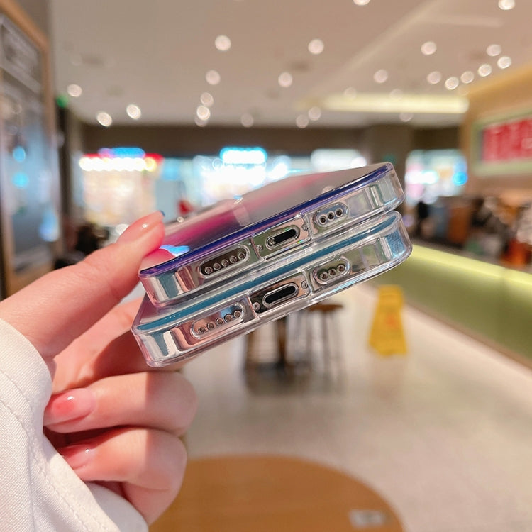 For iPhone 13 Laser TPU Shockproof Phone Case