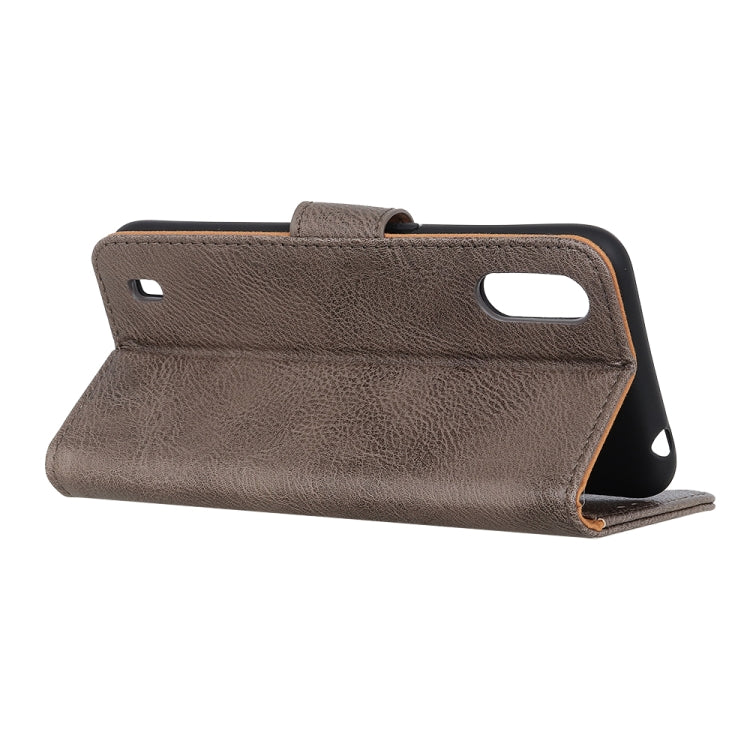 For Galaxy A01 Cowhide Texture Horizontal Flip Leather Case with Holder & Card Slots & Wallet