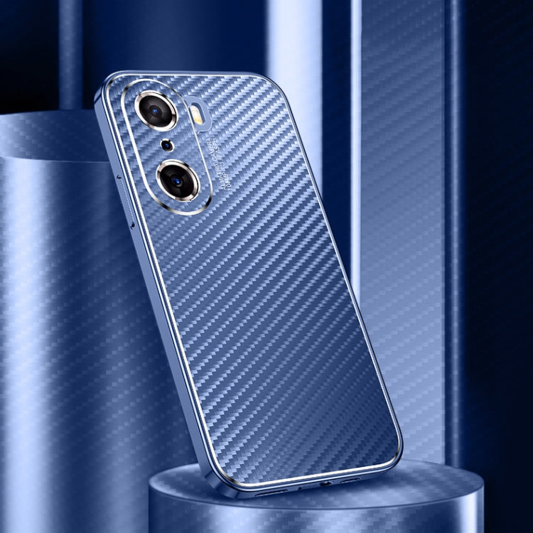 For Honor 60 Metal Frame Carbon Fiber Phone Case