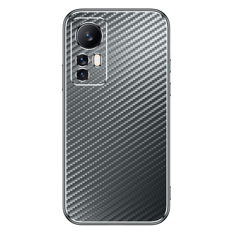 For Xiaomi 12 / 12X Metal Frame Carbon Fiber Phone Case