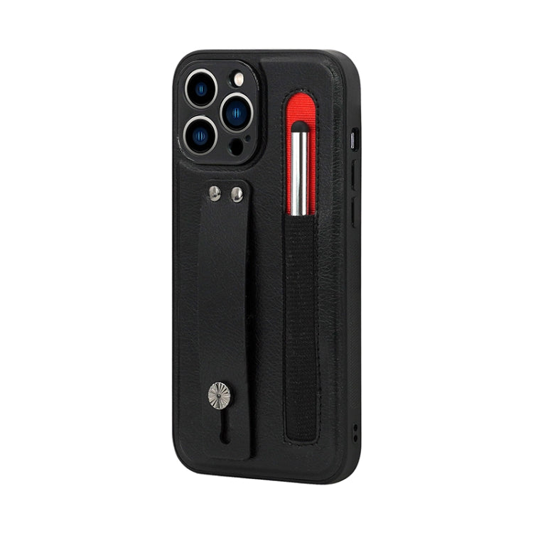 Leather Belt Shockproof Protective Phone Case with Touch Screen Pen & Holder For iPhone 11 Pro Max