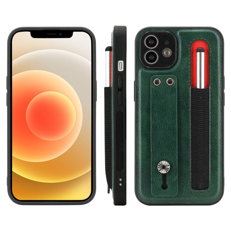 Leather Belt Shockproof Protective Phone Case with Touch Screen Pen & Holder For iPhone 11