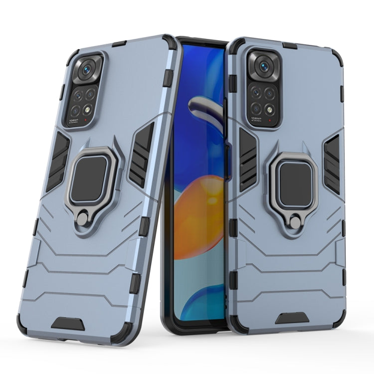 For Xiaomi Redmi Note 11 / Note 11S Global Shockproof PC + TPU Protective Phone Case with Magnetic Ring Holder