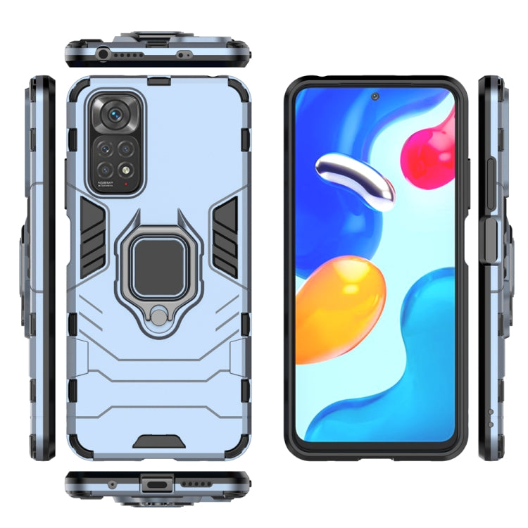For Xiaomi Redmi Note 11 / Note 11S Global Shockproof PC + TPU Protective Phone Case with Magnetic Ring Holder