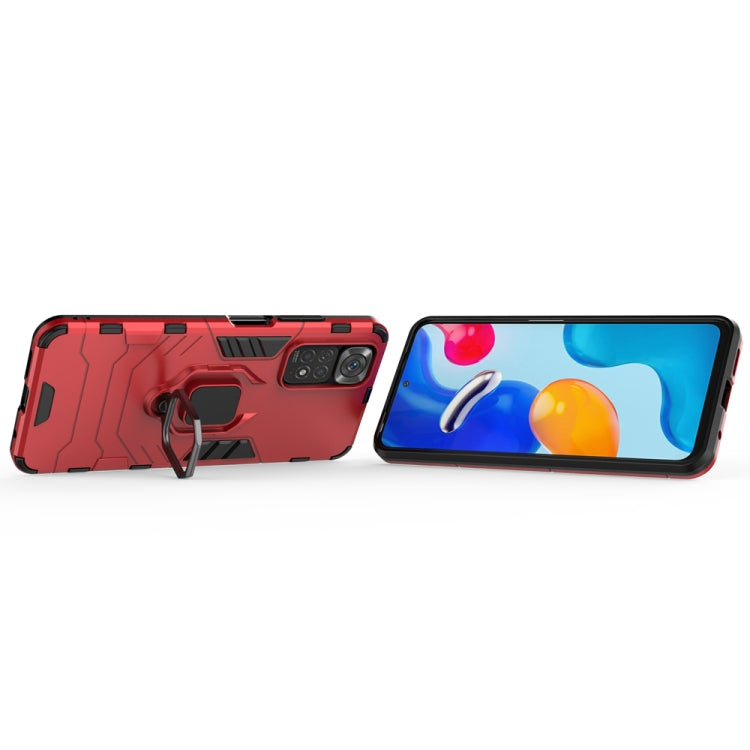 For Xiaomi Redmi Note 11 / Note 11S Global Shockproof PC + TPU Protective Phone Case with Magnetic Ring Holder