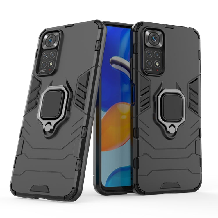 For Xiaomi Redmi Note 11 / Note 11S Global Shockproof PC + TPU Protective Phone Case with Magnetic Ring Holder