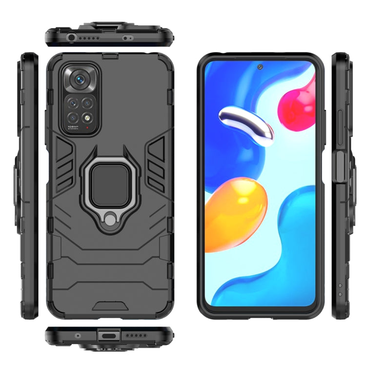 For Xiaomi Redmi Note 11 / Note 11S Global Shockproof PC + TPU Protective Phone Case with Magnetic Ring Holder