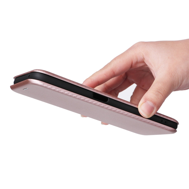 For OPPO Realme 9i / A36 Carbon Fiber Texture Horizontal Flip PU Phone Case