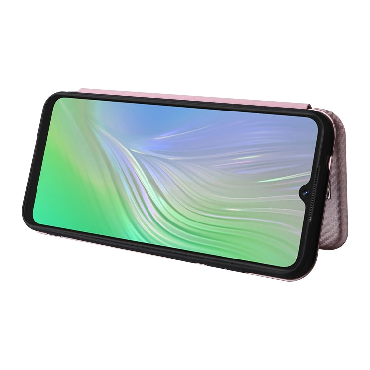 For Blackview A55 Carbon Fiber Texture Horizontal Flip PU Phone Case