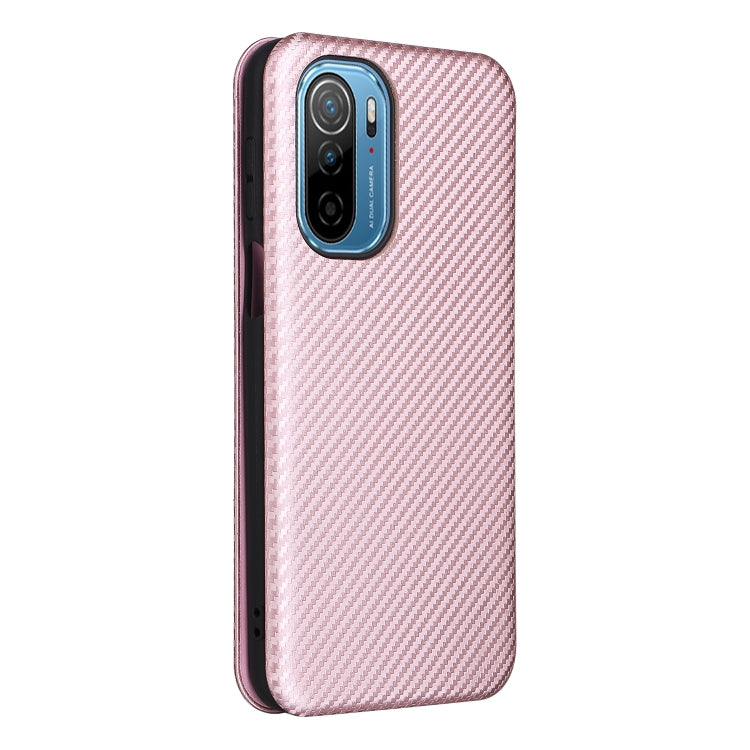For Ulefone Note 13P Carbon Fiber Texture Horizontal Flip PU Phone Case