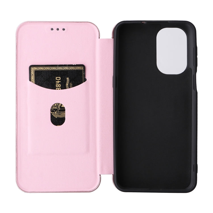 For Ulefone Note 13P Carbon Fiber Texture Horizontal Flip PU Phone Case