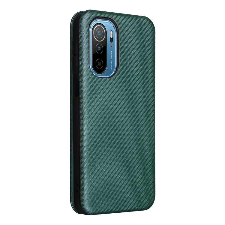 For Ulefone Note 13P Carbon Fiber Texture Horizontal Flip PU Phone Case