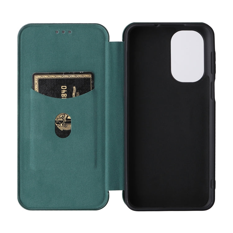 For Ulefone Note 13P Carbon Fiber Texture Horizontal Flip PU Phone Case