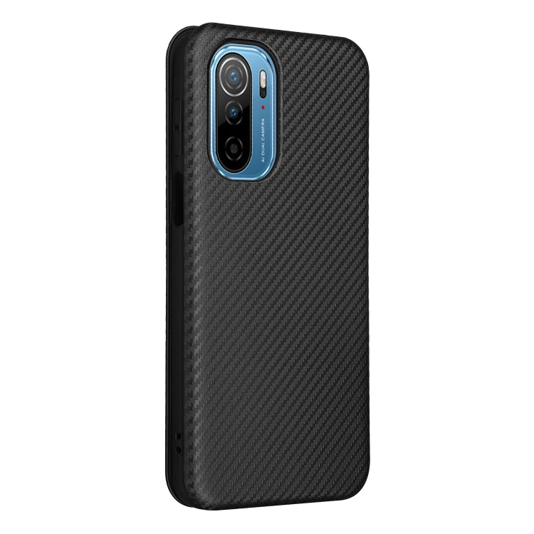 For Ulefone Note 13P Carbon Fiber Texture Horizontal Flip PU Phone Case
