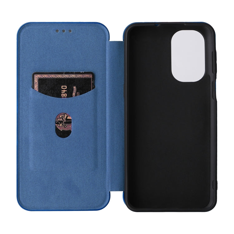 For Ulefone Note 13P Carbon Fiber Texture Horizontal Flip PU Phone Case