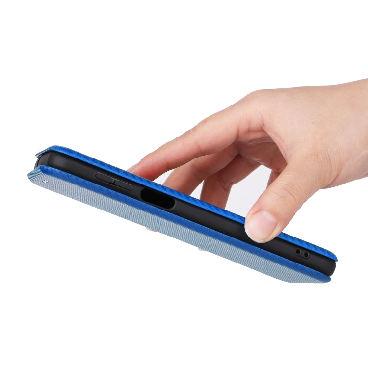 For Ulefone Note 13P Carbon Fiber Texture Horizontal Flip PU Phone Case